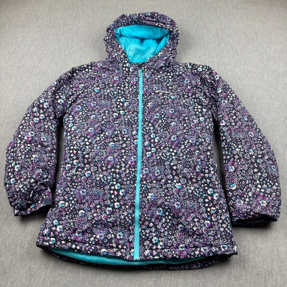 Columbia Jacket Youth Girls XL 18-20 Purple Magic Mile Insulated Hooded Coat‎